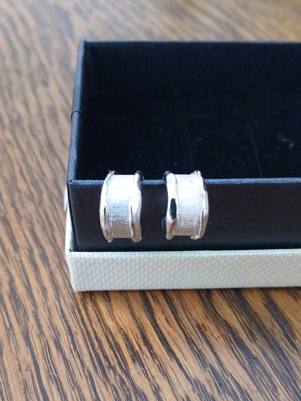 Sterling Silver Hoop Stud Earrings